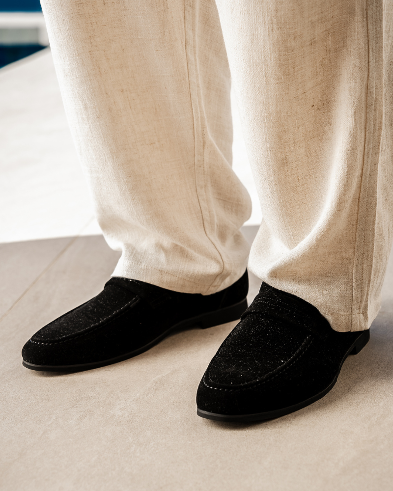 Old Money Wildleder-Pennyloafer