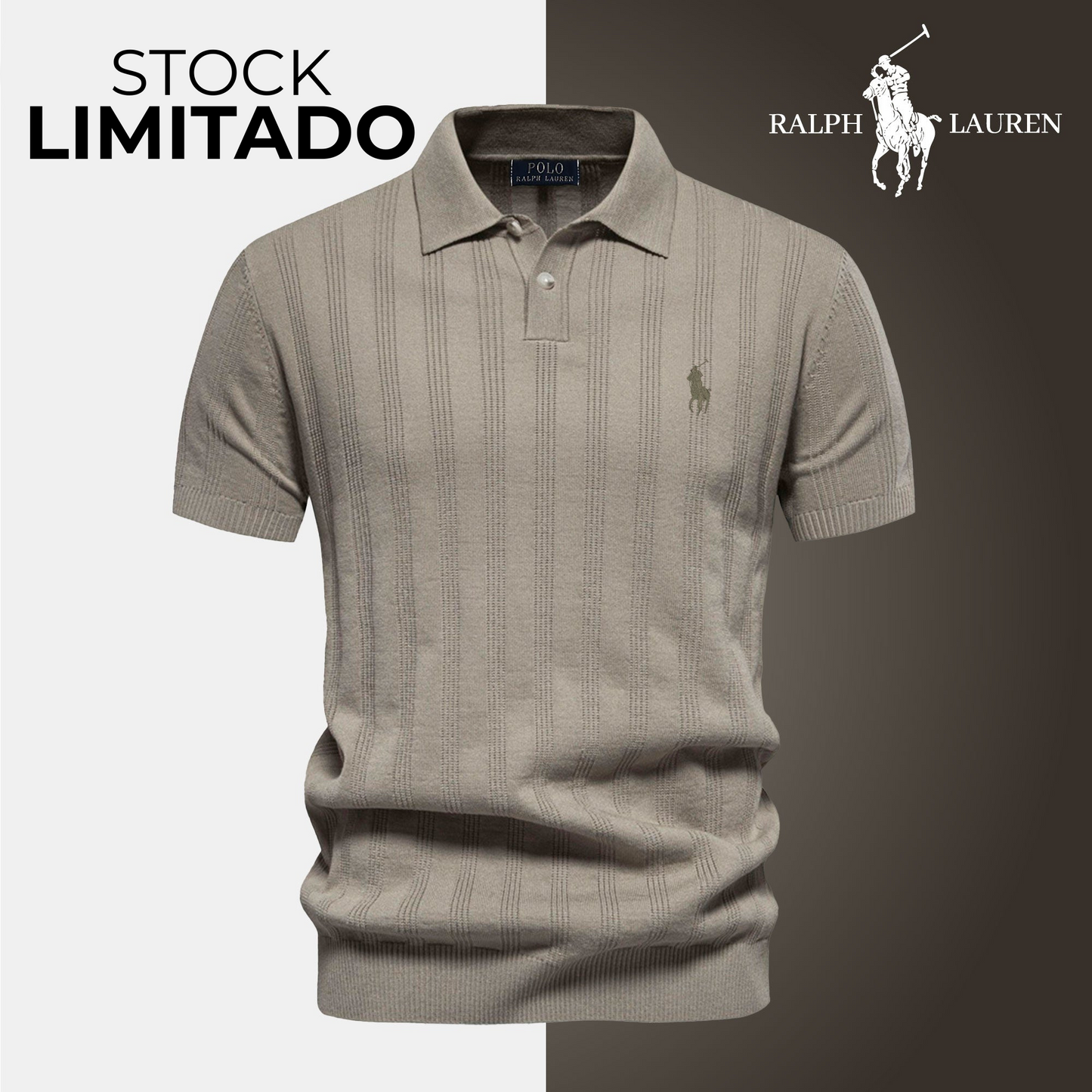 RL Strukturiertes Poloshirt für Herren – Begrenzte Stückzahl