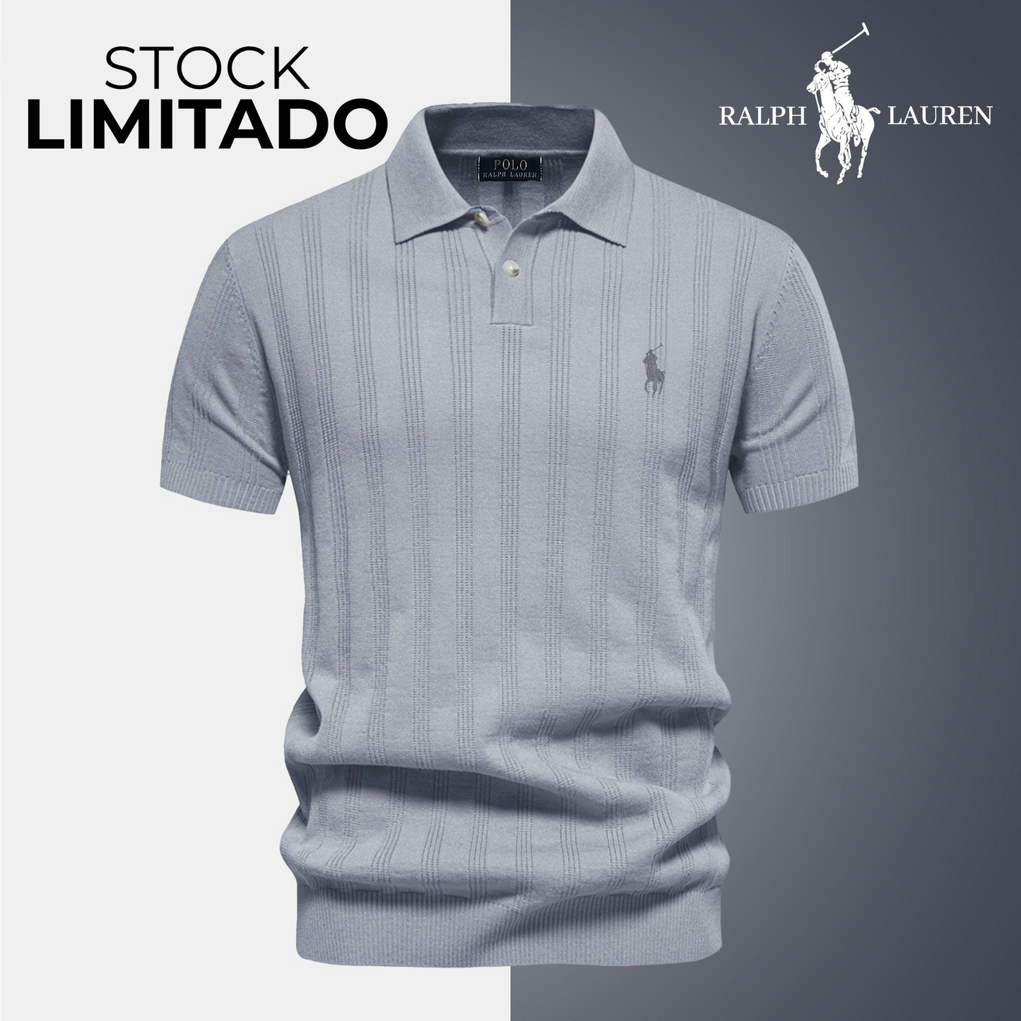 RL Strukturiertes Poloshirt für Herren – Begrenzte Stückzahl