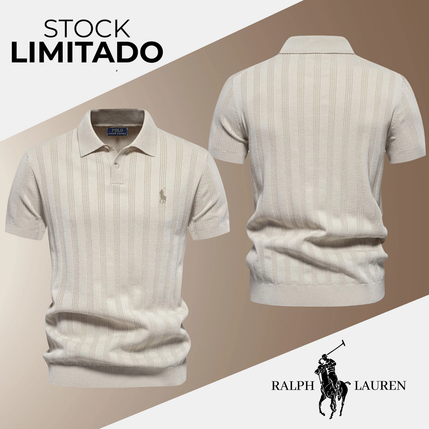 RL Strukturiertes Poloshirt für Herren – Begrenzte Stückzahl