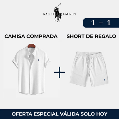 R&amp;L Exklusivpaket: Elegantes Hemd + Geschenkshorts