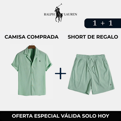 R&amp;L Exklusivpaket: Elegantes Hemd + Geschenkshorts