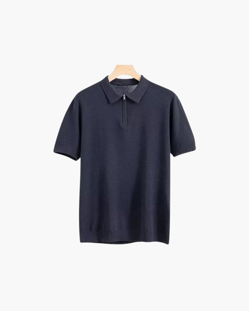 Marbella Poloshirt mit Reißverschluss