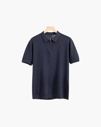 Marbella Poloshirt mit Reißverschluss