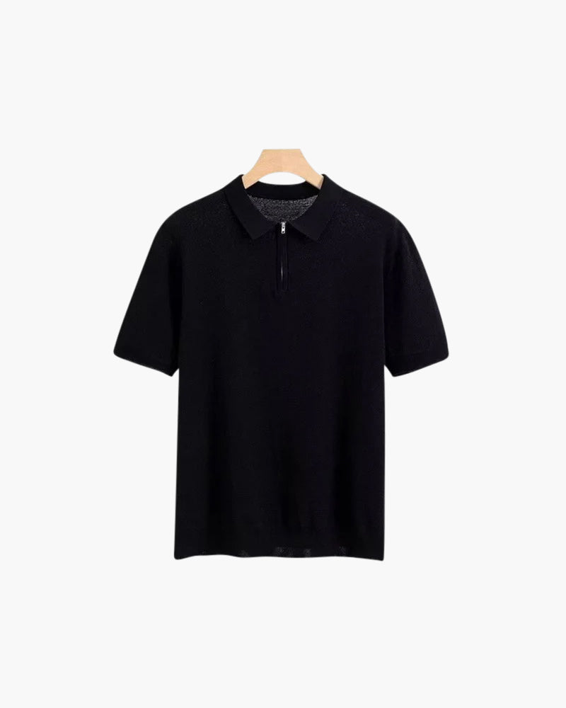 Marbella Poloshirt mit Reißverschluss