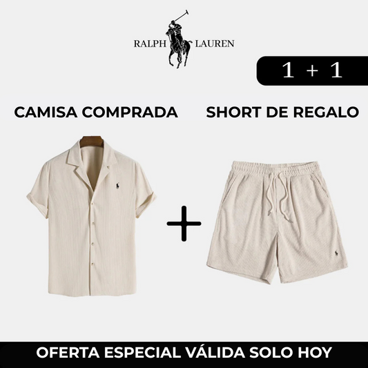 R&amp;L Exklusivpaket: Elegantes Hemd + Geschenkshorts