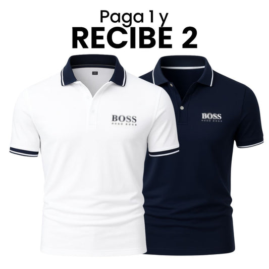 [1 kaufen, 2 bekommen] H. Boss Premiere Poloshirt-Set – Professional Line (2er-Pack)