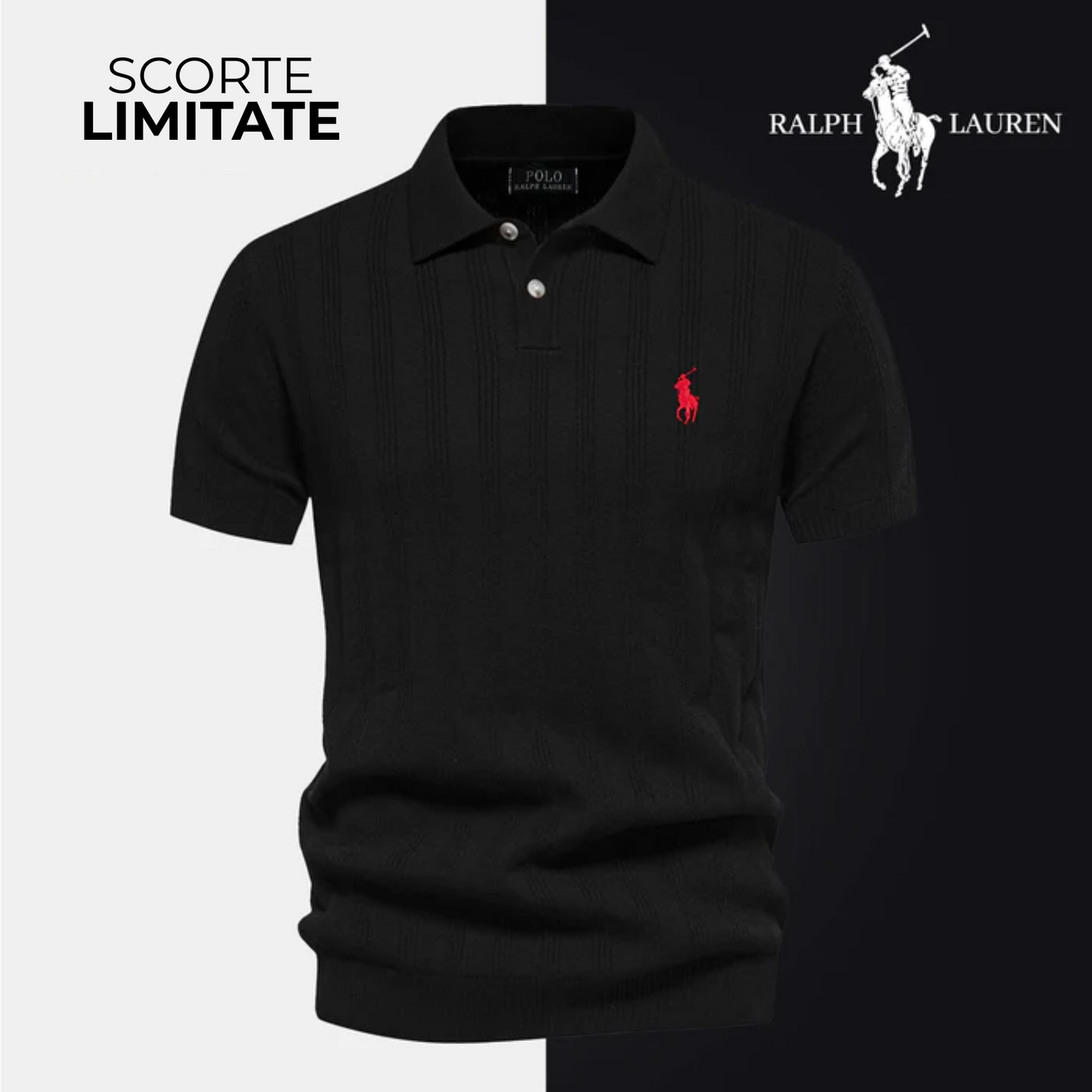 Polo Testurizzato da Uomo R&amp;L