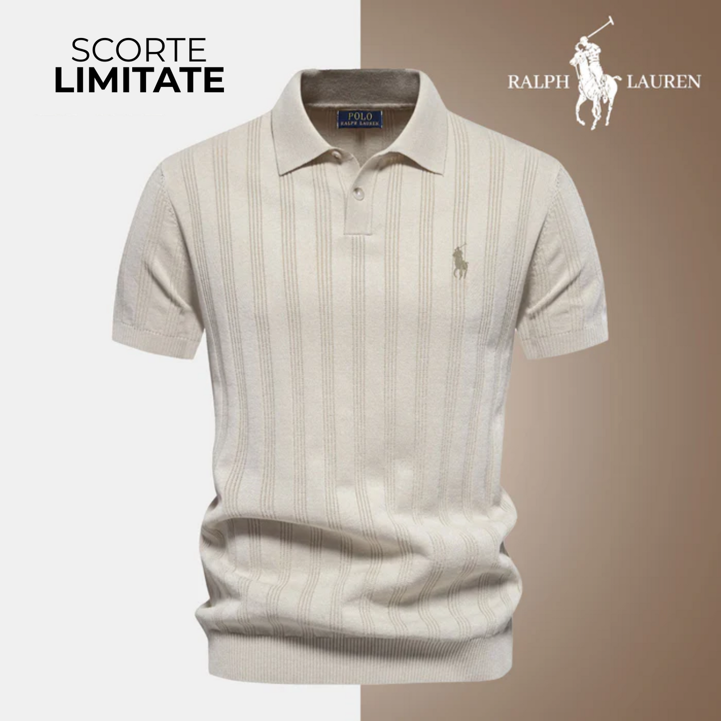 Polo Testurizzato da Uomo R&amp;L