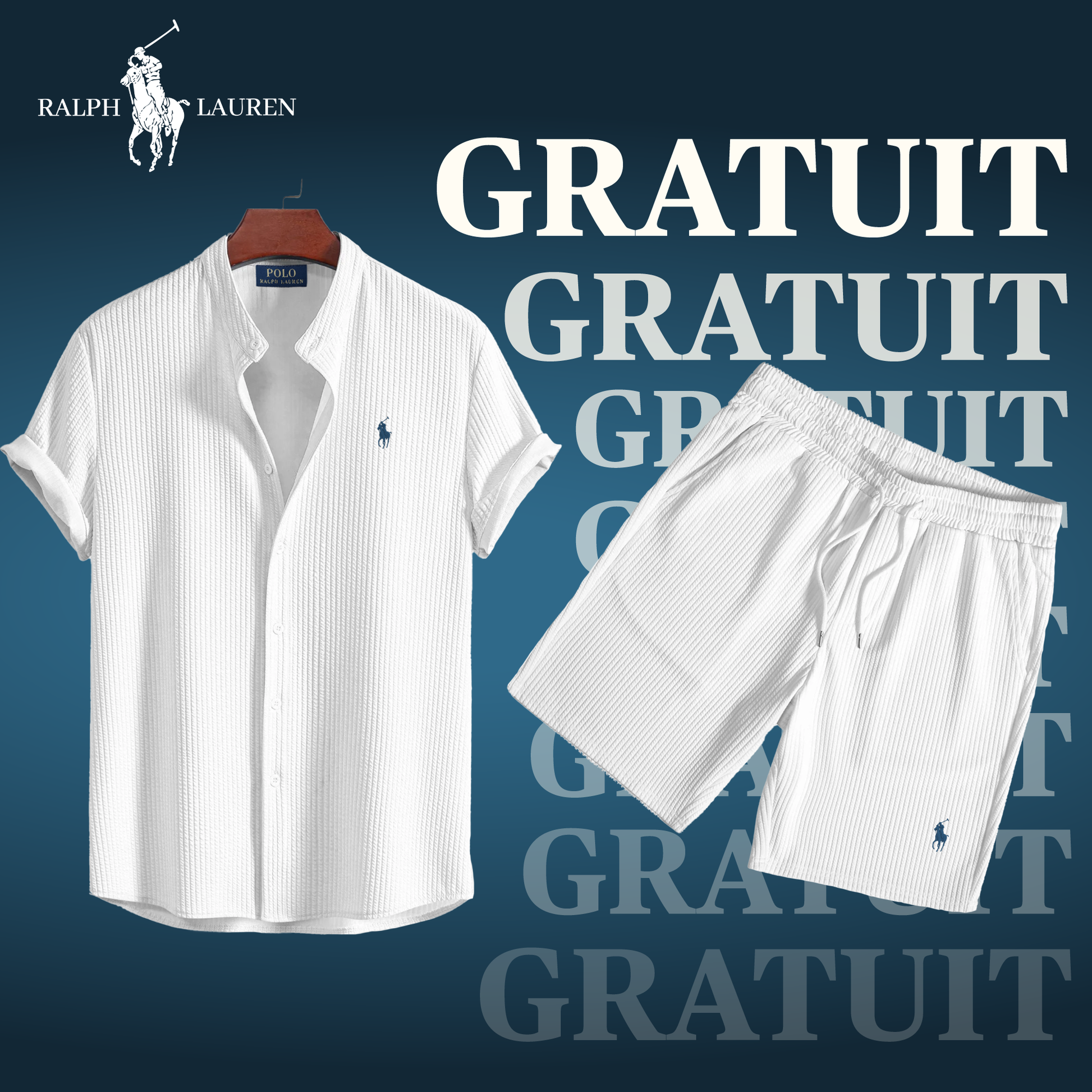Men's Lightweight Short Sleeve Shirt & Matching Shorts Summer Casual Outfit Set
